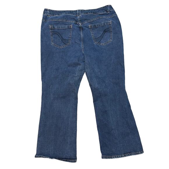 Lane Bryant Slim Boot Cut Genius Fit Jeans Plus Size 24‎ Petite - Picture 1 of 8